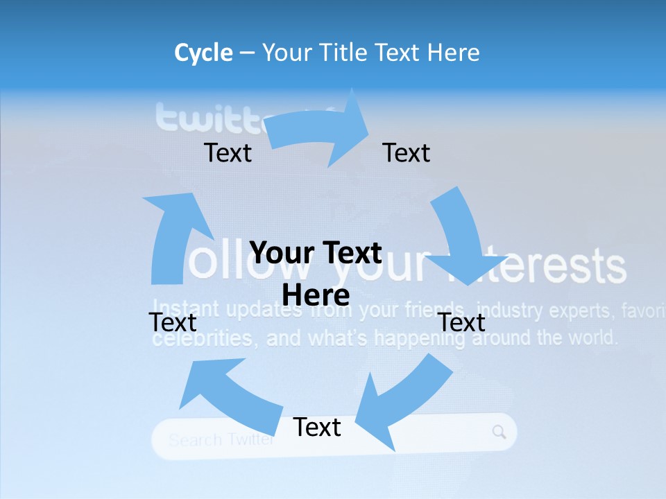 Internet Bird Follow PowerPoint Template