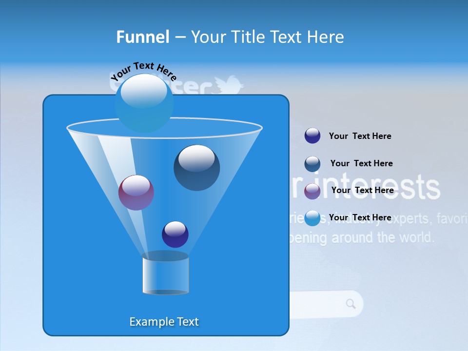 Internet Bird Follow PowerPoint Template