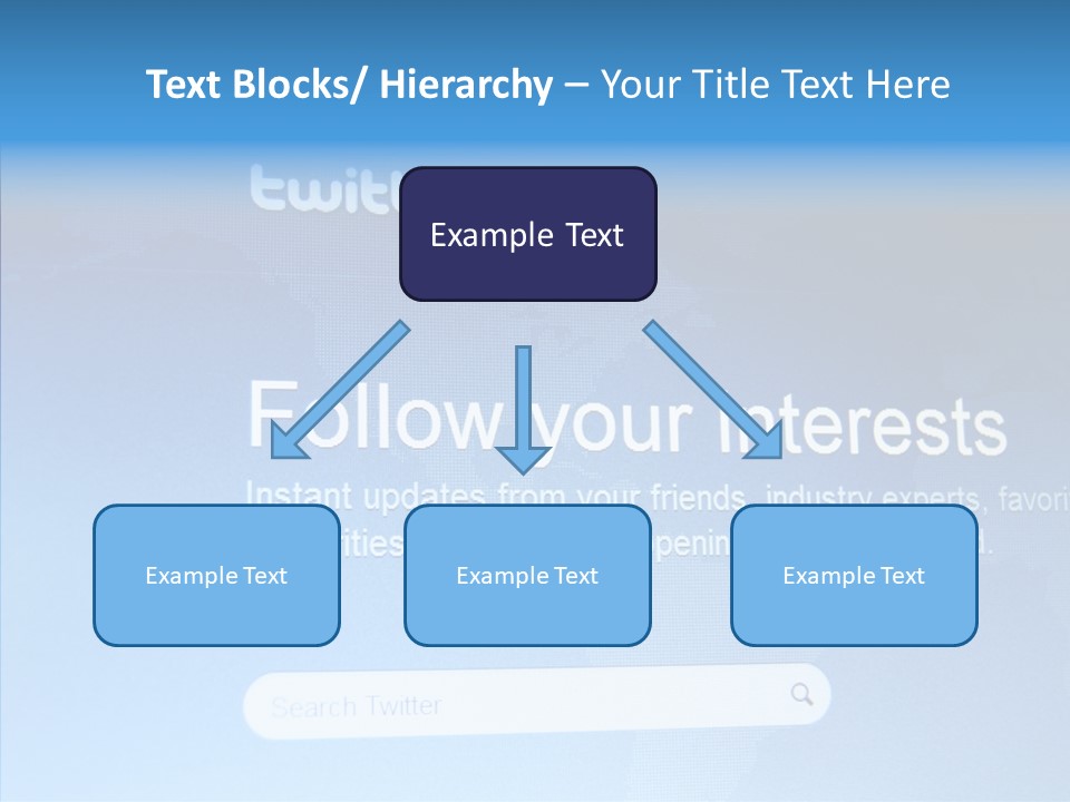 Internet Bird Follow PowerPoint Template
