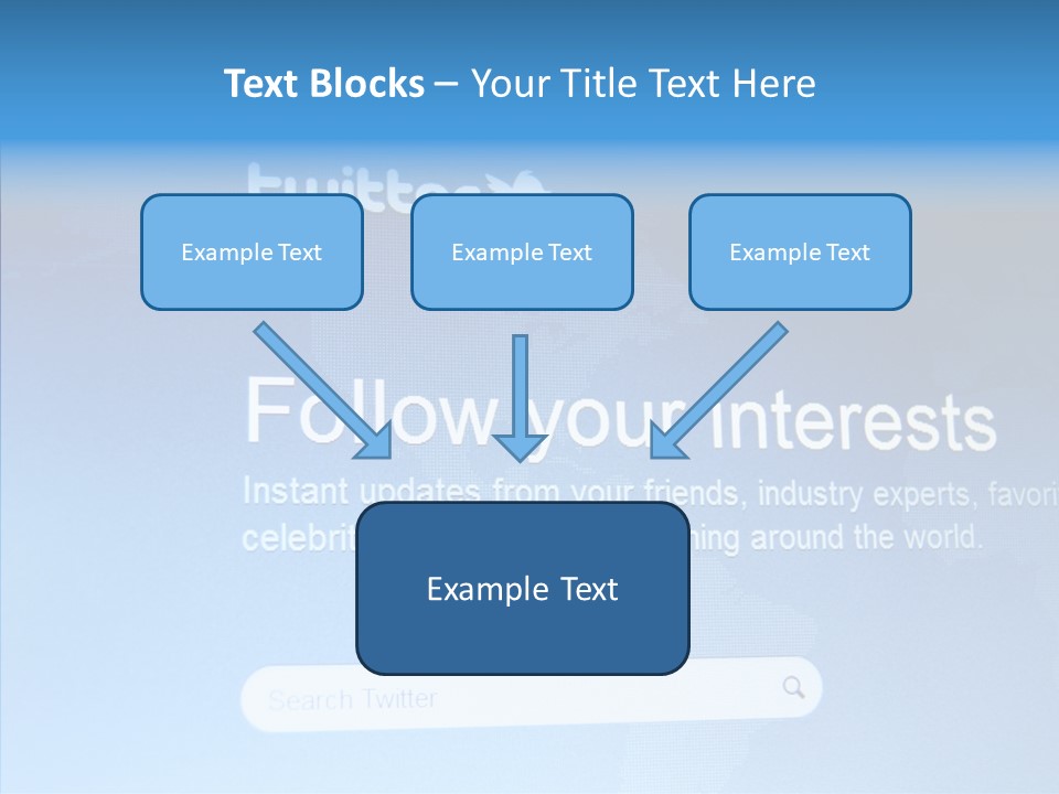 Internet Bird Follow PowerPoint Template