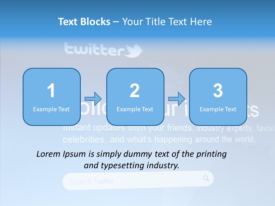 Internet Bird Follow PowerPoint Template