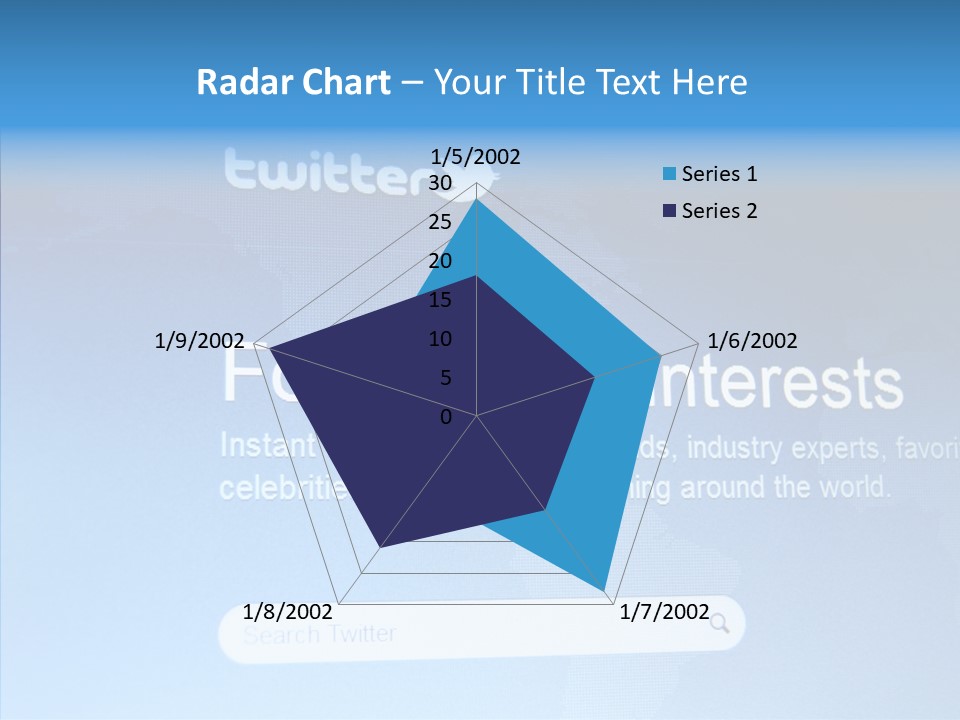 Internet Bird Follow PowerPoint Template