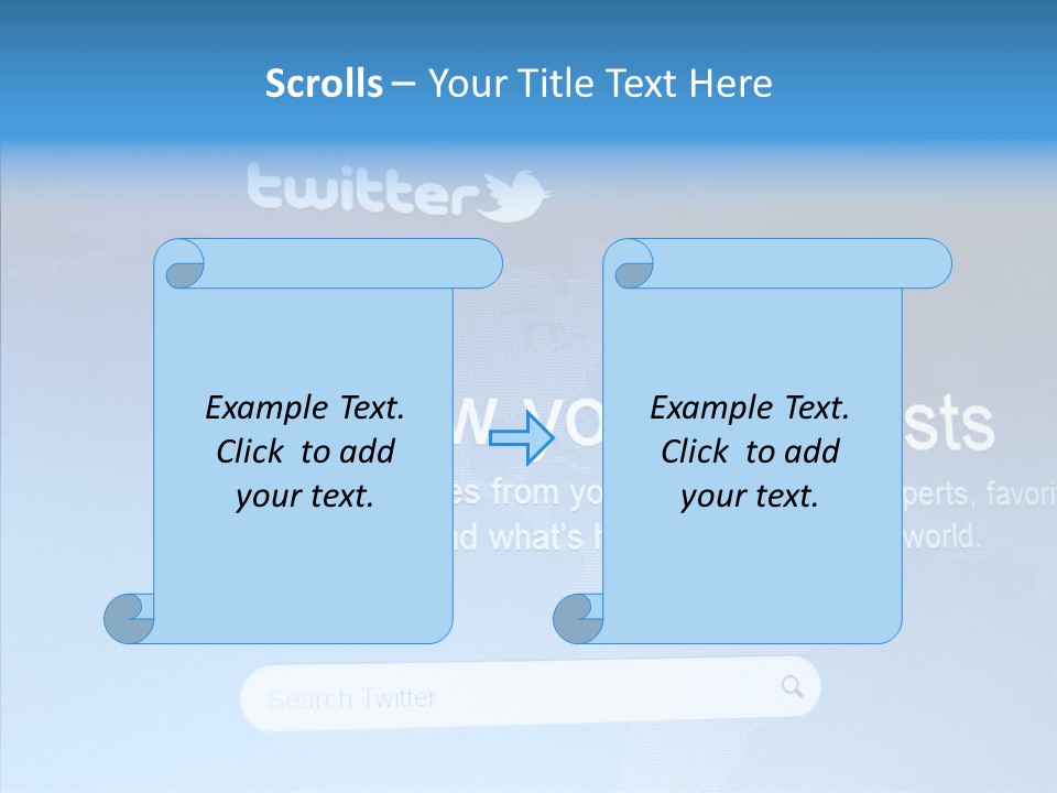 Internet Bird Follow PowerPoint Template