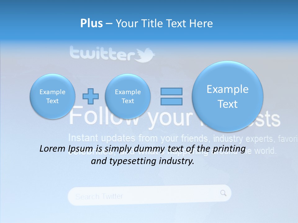 Internet Bird Follow PowerPoint Template