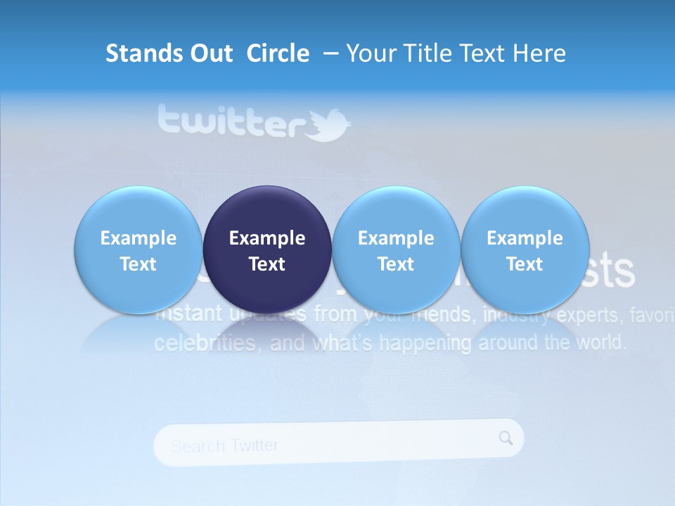 Internet Bird Follow PowerPoint Template