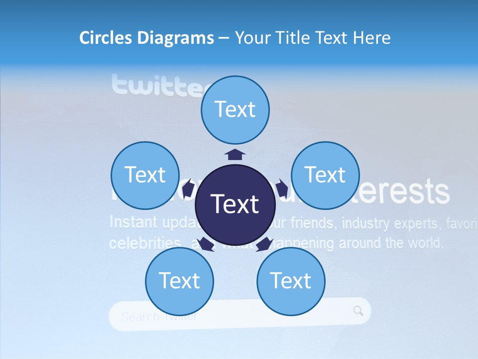 Internet Bird Follow PowerPoint Template