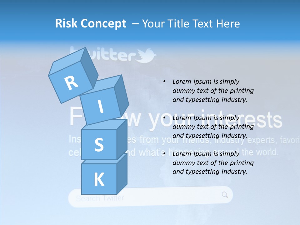 Internet Bird Follow PowerPoint Template