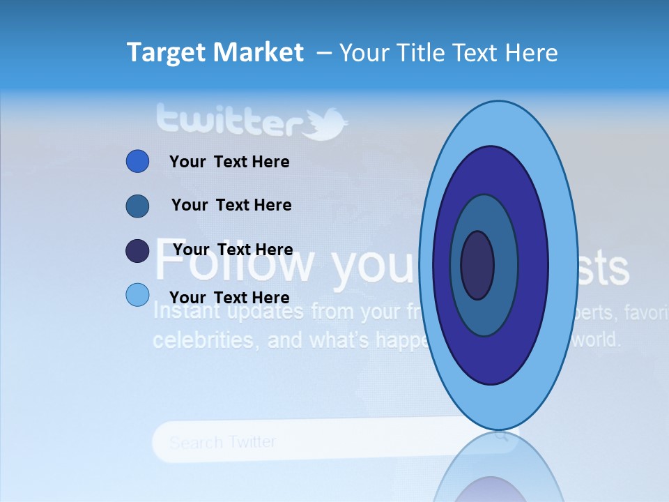 Internet Bird Follow PowerPoint Template