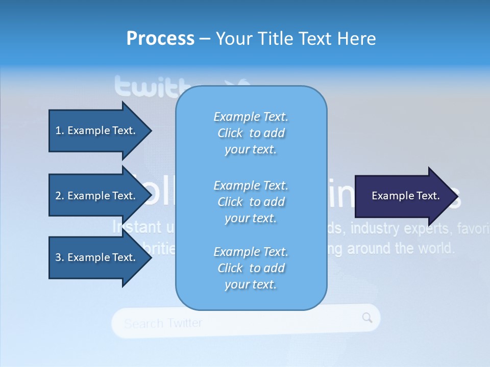 Internet Bird Follow PowerPoint Template