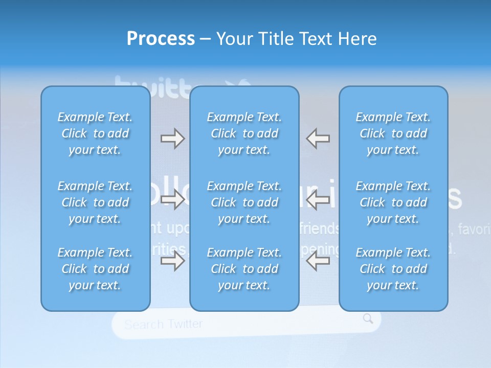 Internet Bird Follow PowerPoint Template