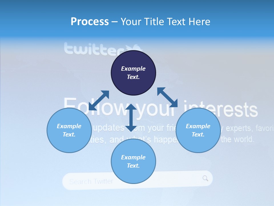 Internet Bird Follow PowerPoint Template