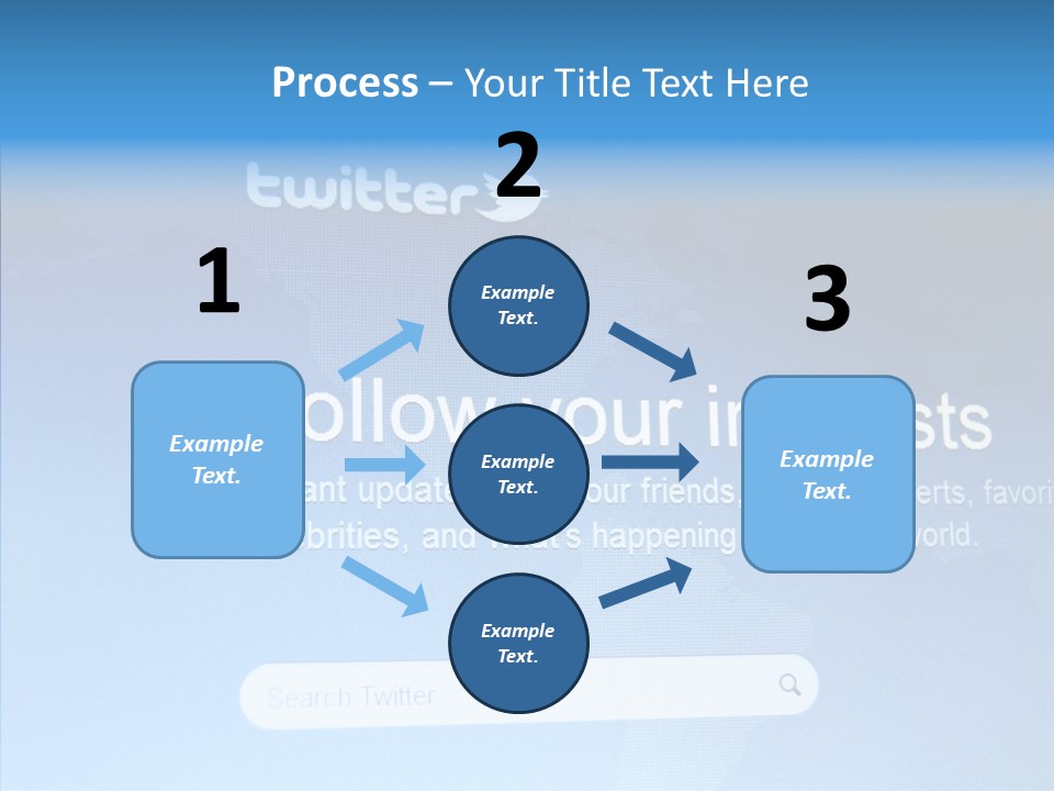 Internet Bird Follow PowerPoint Template
