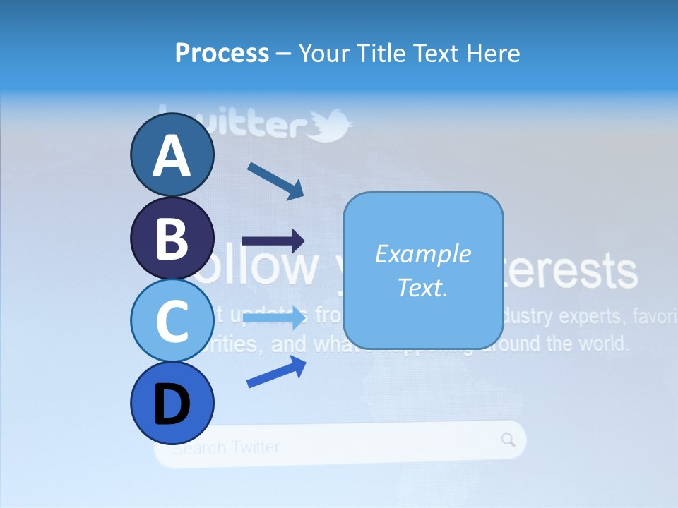 Internet Bird Follow PowerPoint Template