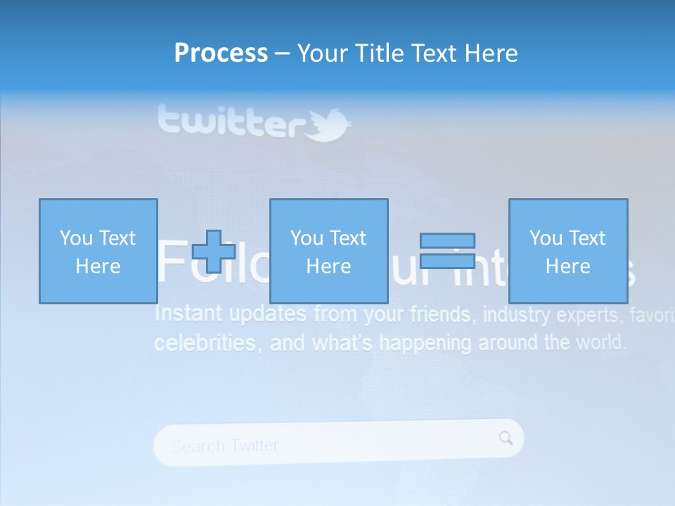Internet Bird Follow PowerPoint Template