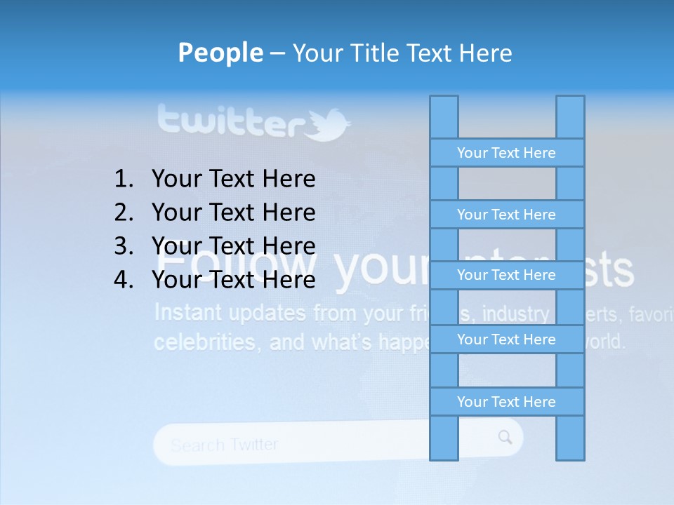 Internet Bird Follow PowerPoint Template
