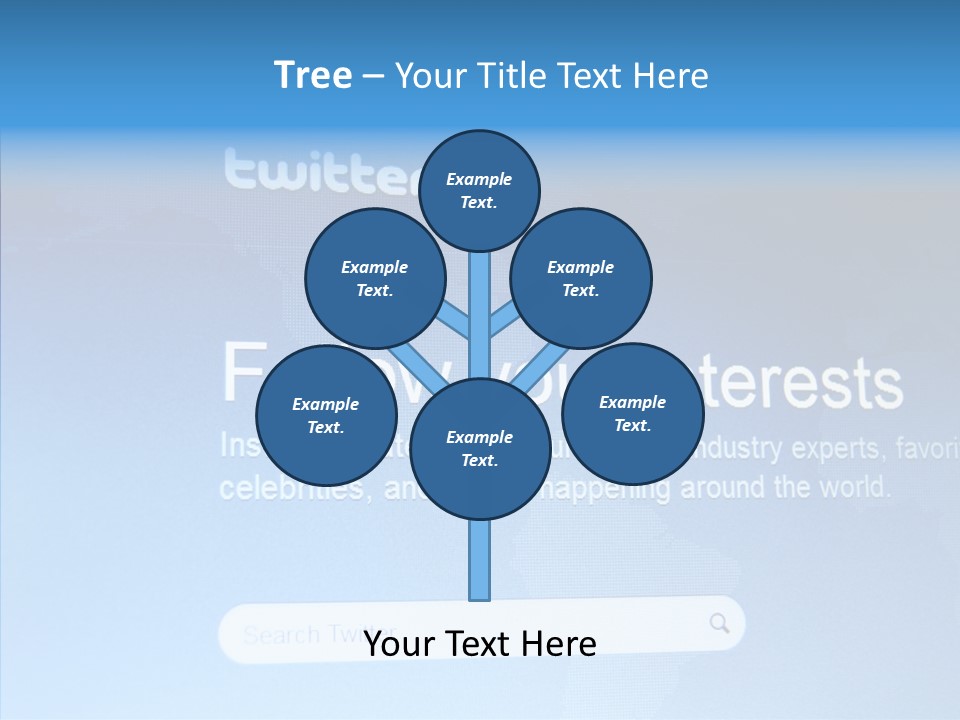 Internet Bird Follow PowerPoint Template