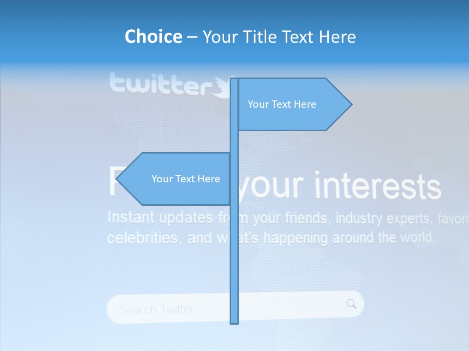 Internet Bird Follow PowerPoint Template
