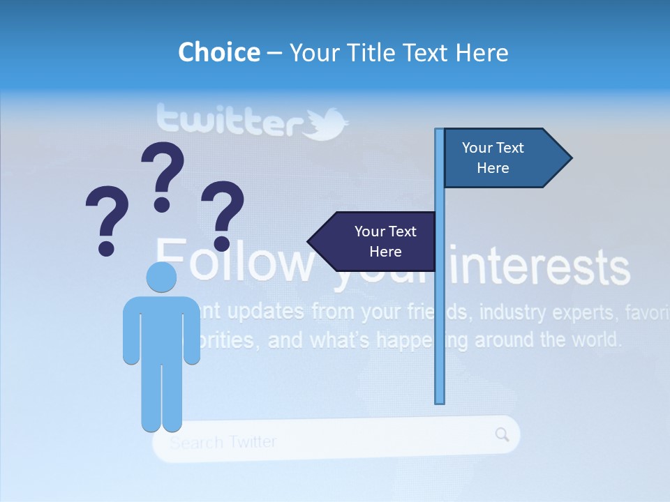 Internet Bird Follow PowerPoint Template