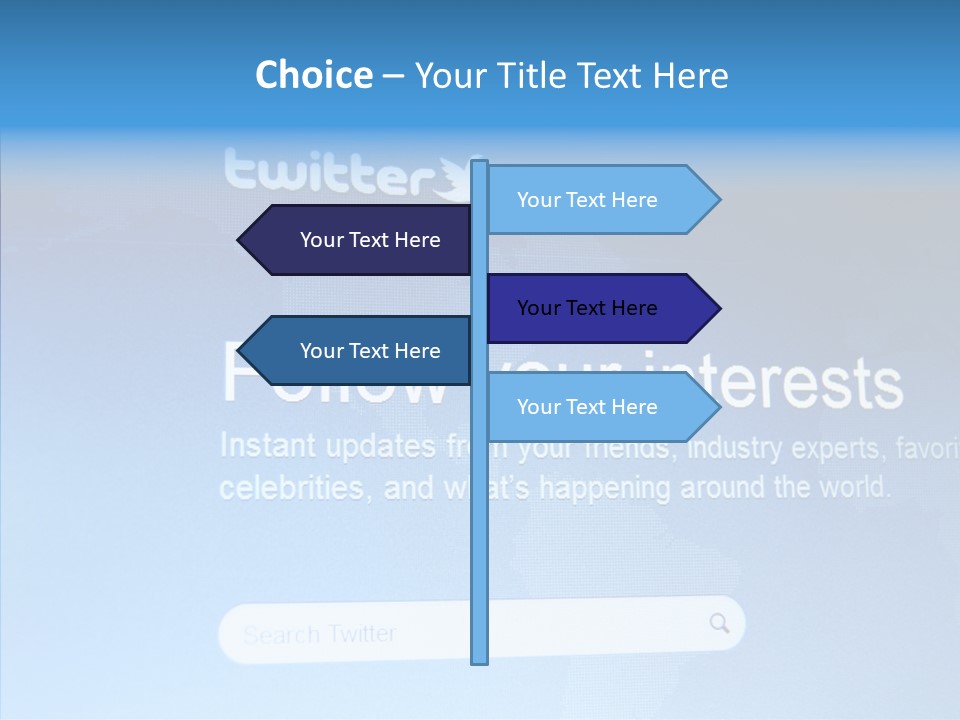 Internet Bird Follow PowerPoint Template