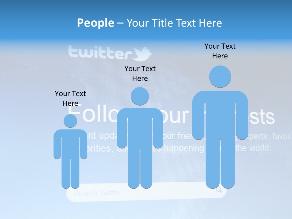 Internet Bird Follow PowerPoint Template