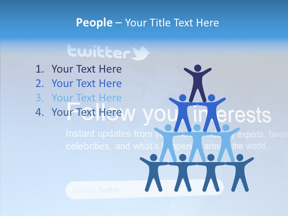 Internet Bird Follow PowerPoint Template