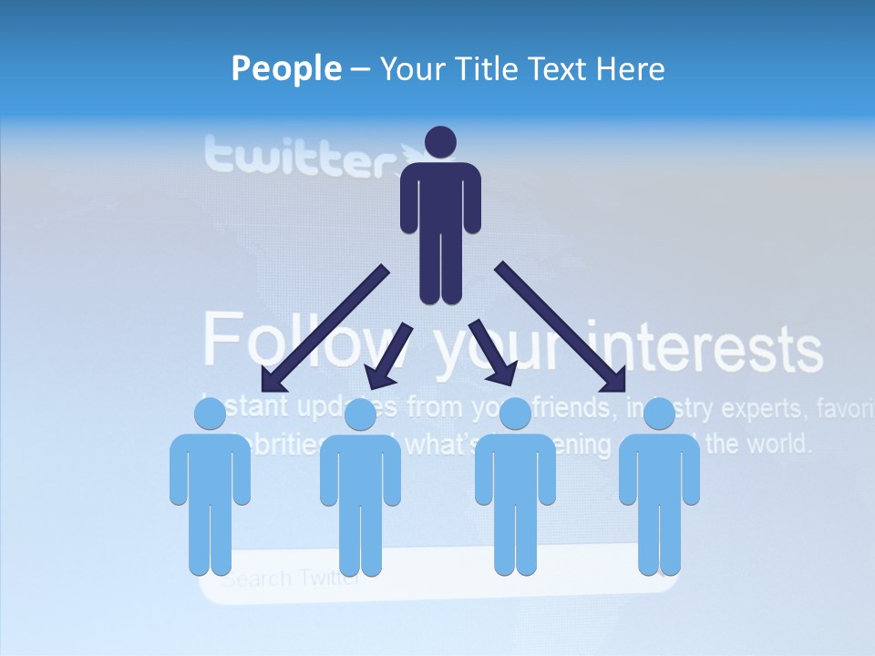 Internet Bird Follow PowerPoint Template