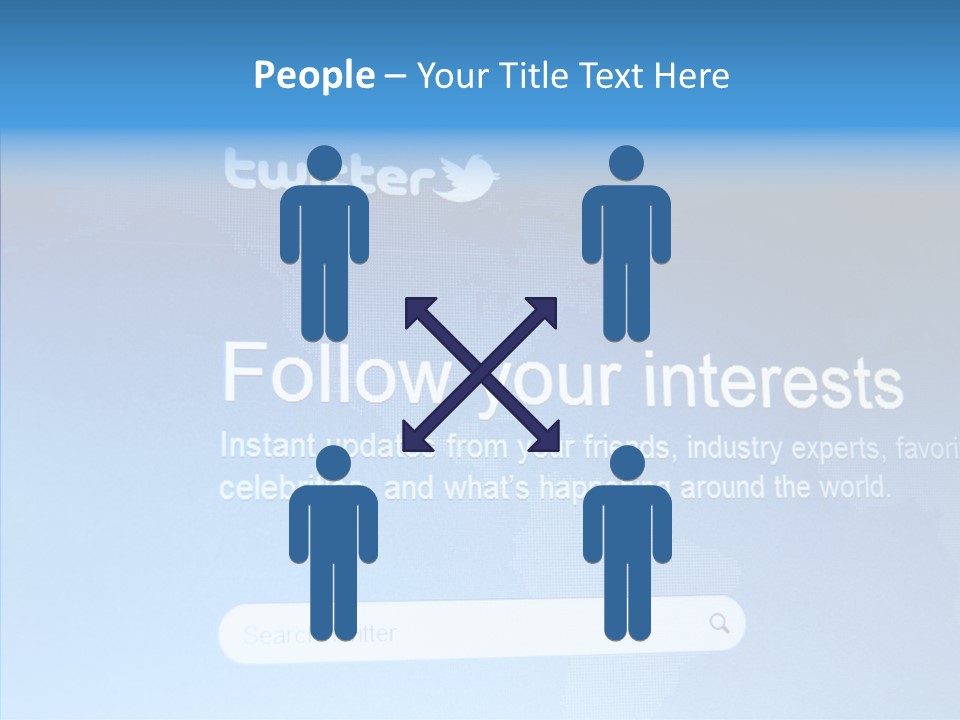 Internet Bird Follow PowerPoint Template