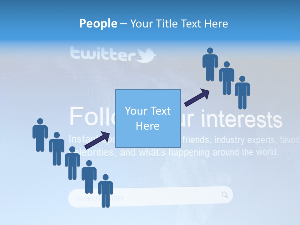 Internet Bird Follow PowerPoint Template