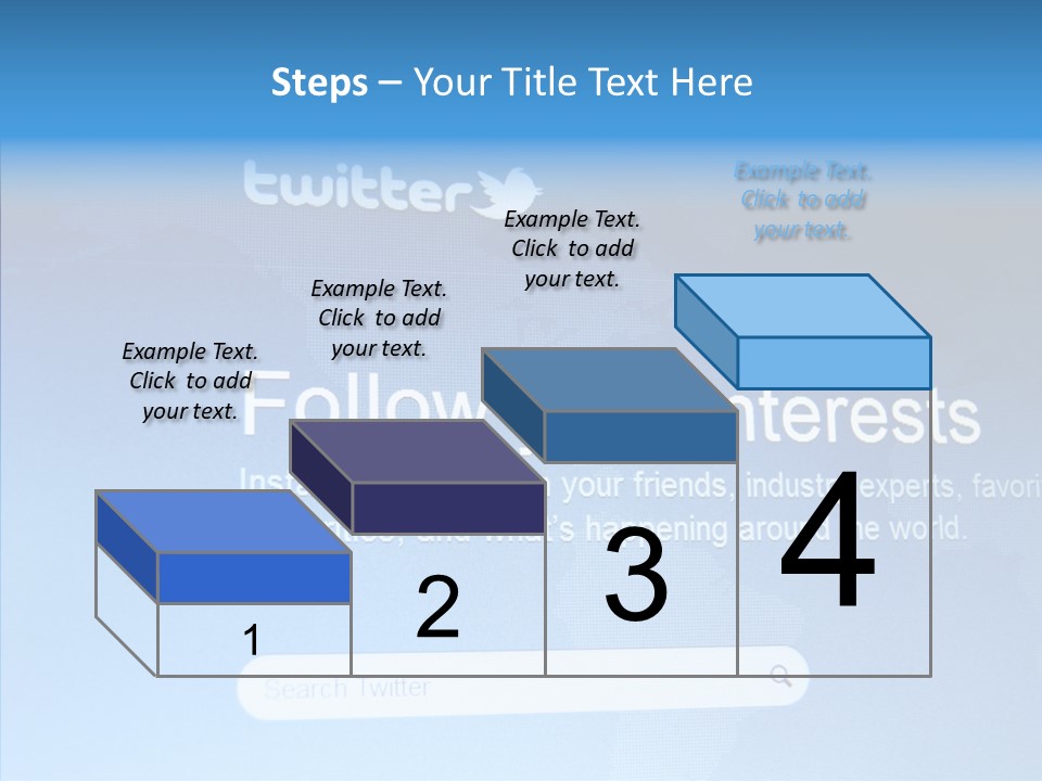 Internet Bird Follow PowerPoint Template