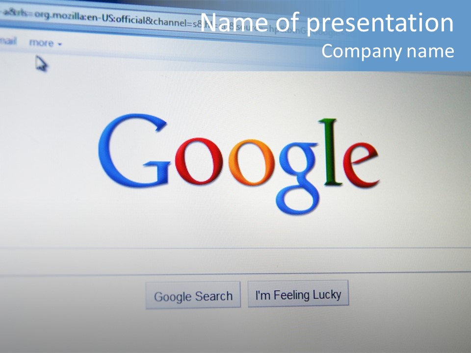Web Engine Google PowerPoint Template