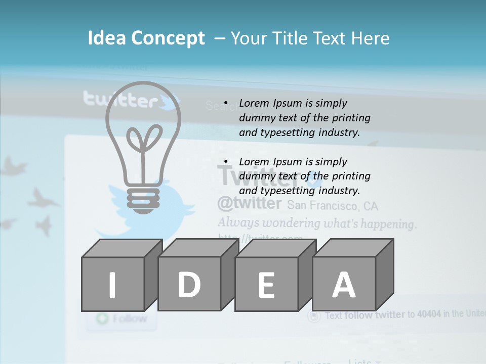 Trending Com Login PowerPoint Template
