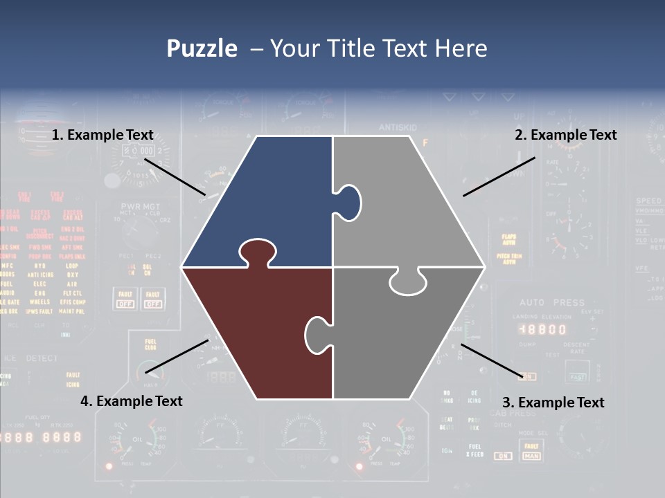 Cockpit Arrival Captain PowerPoint Template