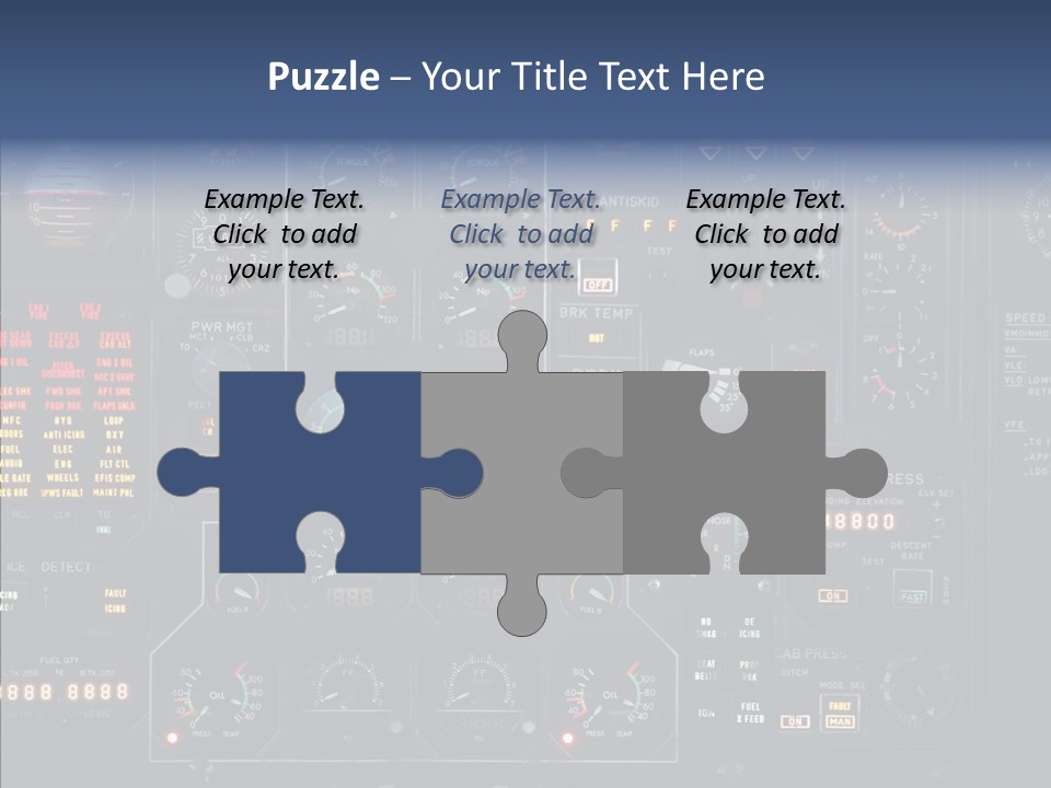 Cockpit Arrival Captain PowerPoint Template
