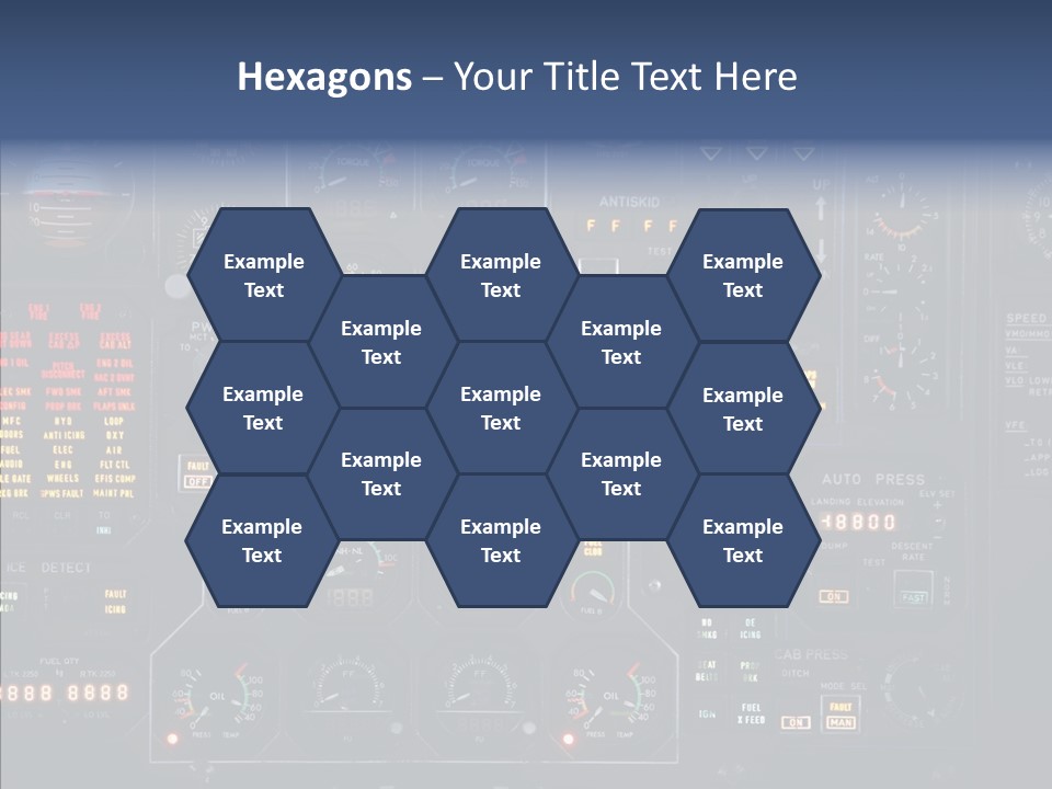 Cockpit Arrival Captain PowerPoint Template