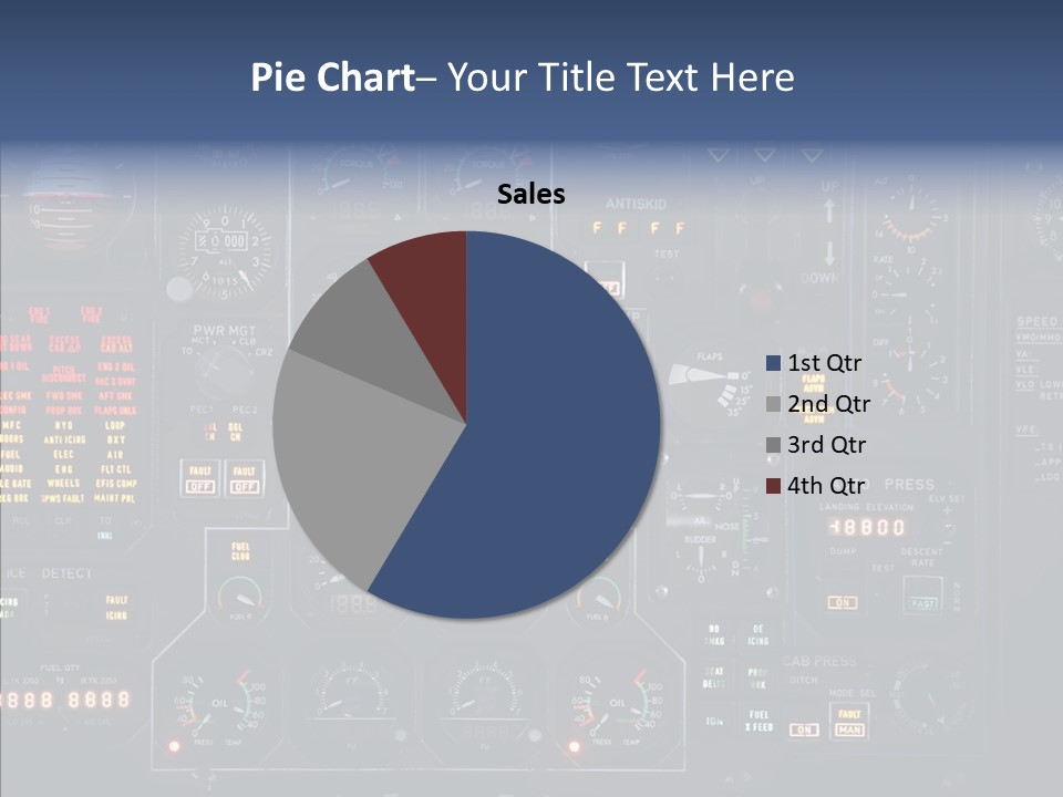 Cockpit Arrival Captain PowerPoint Template