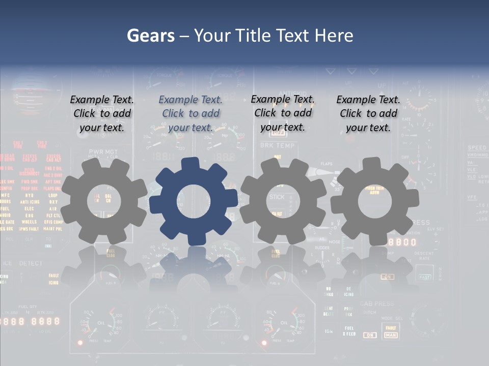 Cockpit Arrival Captain PowerPoint Template