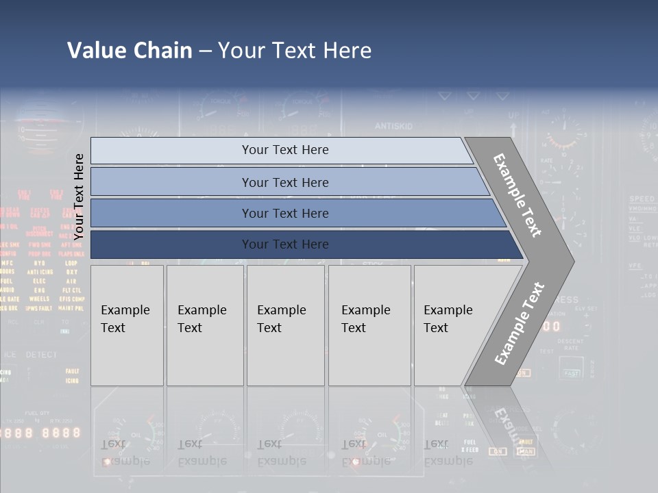 Cockpit Arrival Captain PowerPoint Template