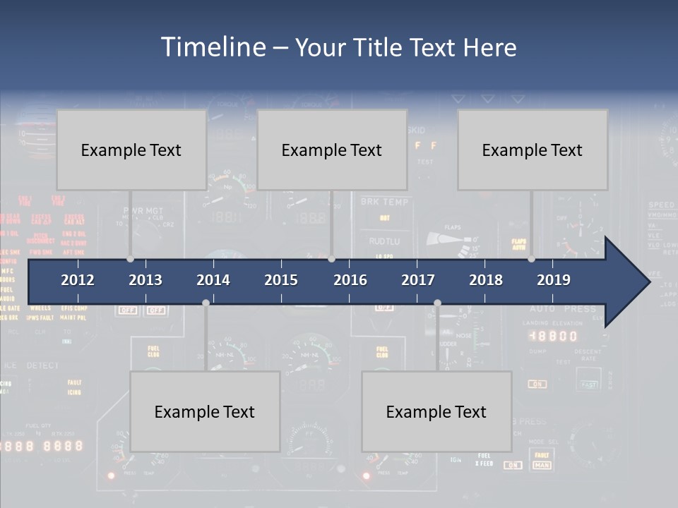 Cockpit Arrival Captain PowerPoint Template