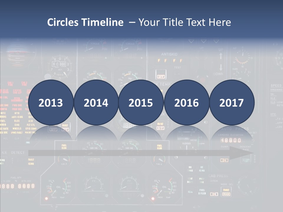 Cockpit Arrival Captain PowerPoint Template