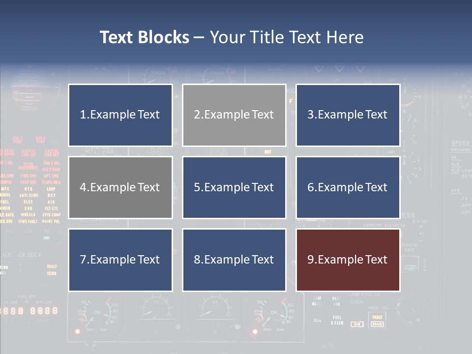 Cockpit Arrival Captain PowerPoint Template