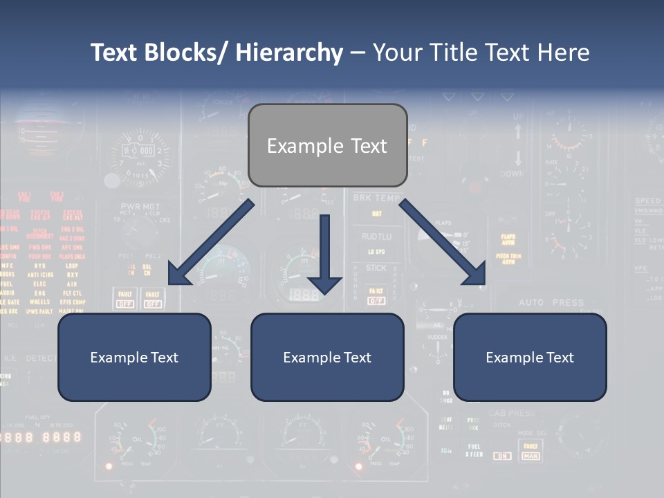 Cockpit Arrival Captain PowerPoint Template