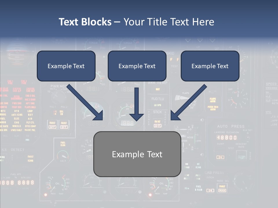 Cockpit Arrival Captain PowerPoint Template