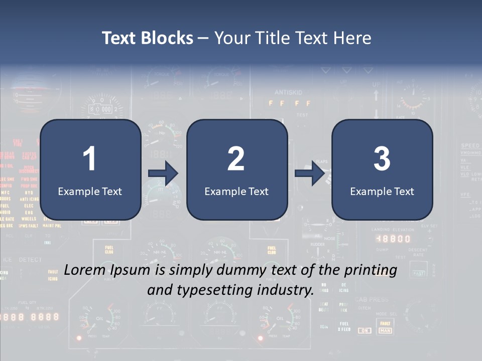 Cockpit Arrival Captain PowerPoint Template