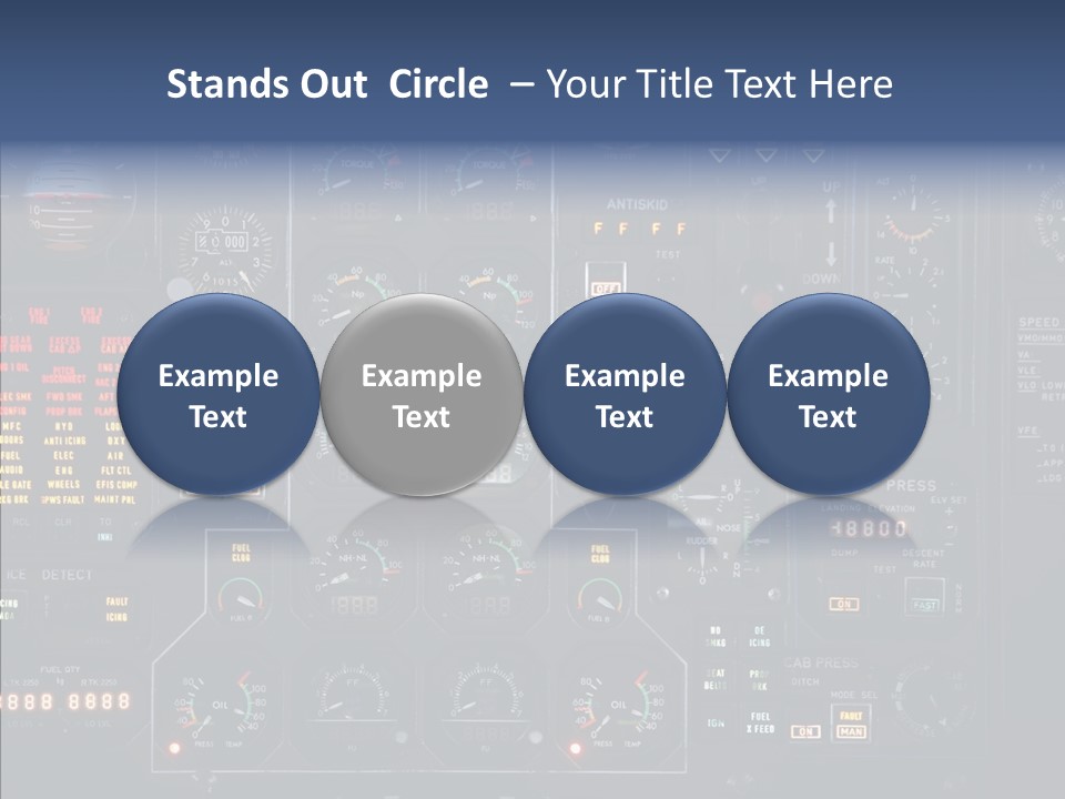 Cockpit Arrival Captain PowerPoint Template