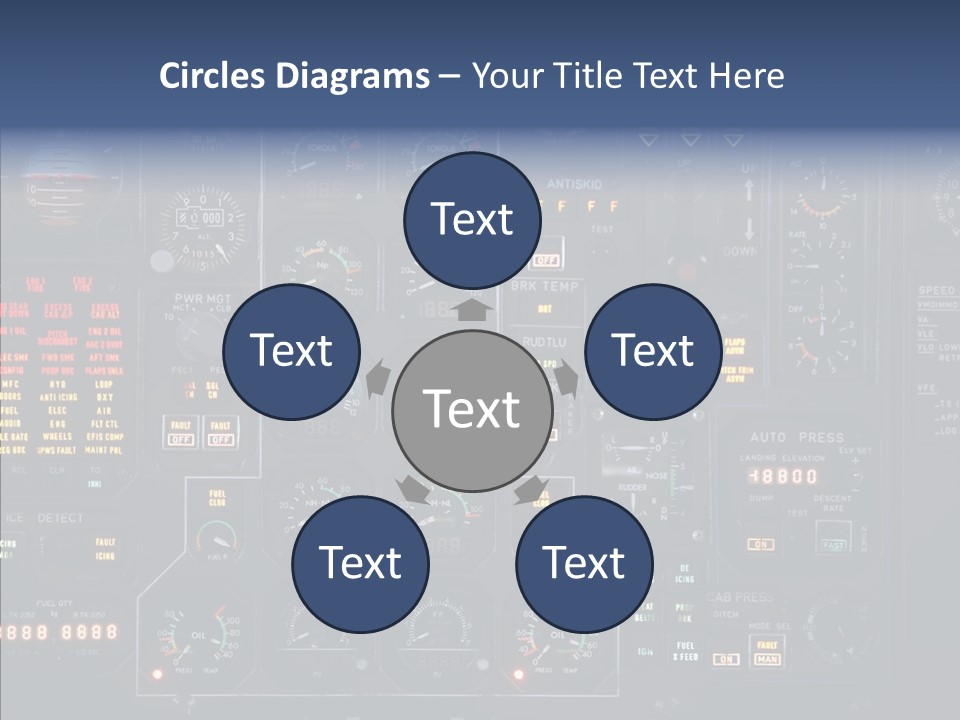 Cockpit Arrival Captain PowerPoint Template