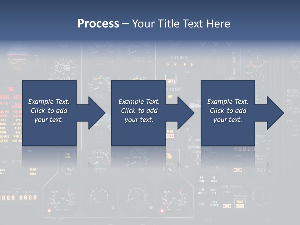 Cockpit Arrival Captain PowerPoint Template