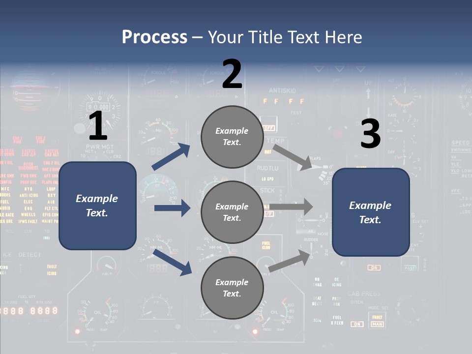 Cockpit Arrival Captain PowerPoint Template