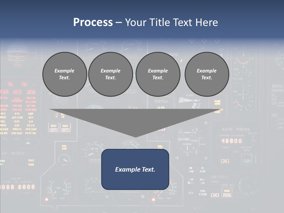 Cockpit Arrival Captain PowerPoint Template