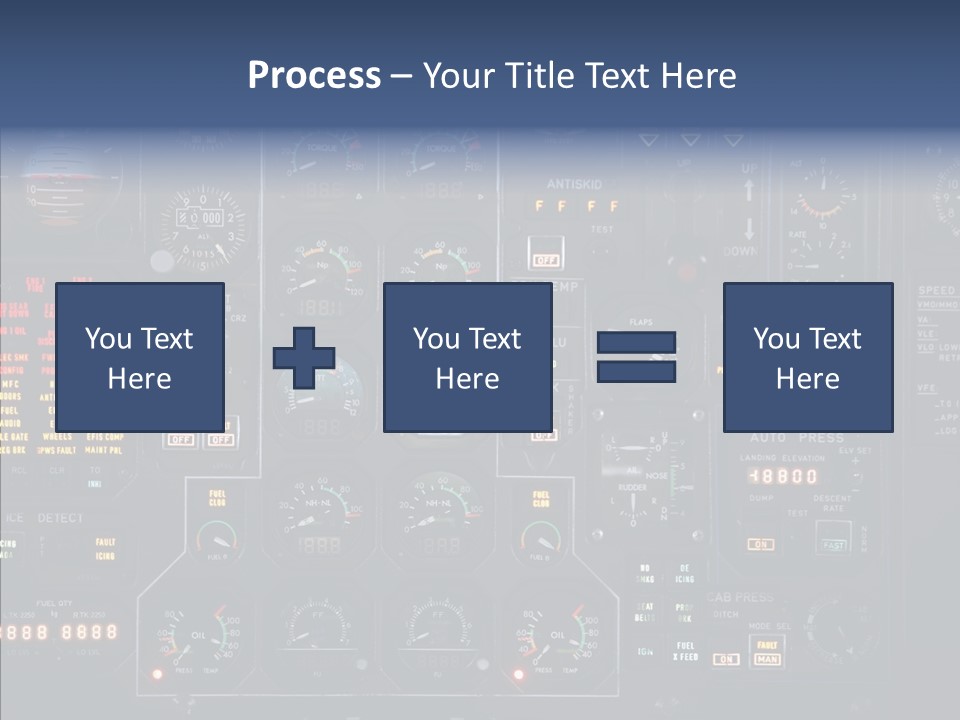 Cockpit Arrival Captain PowerPoint Template