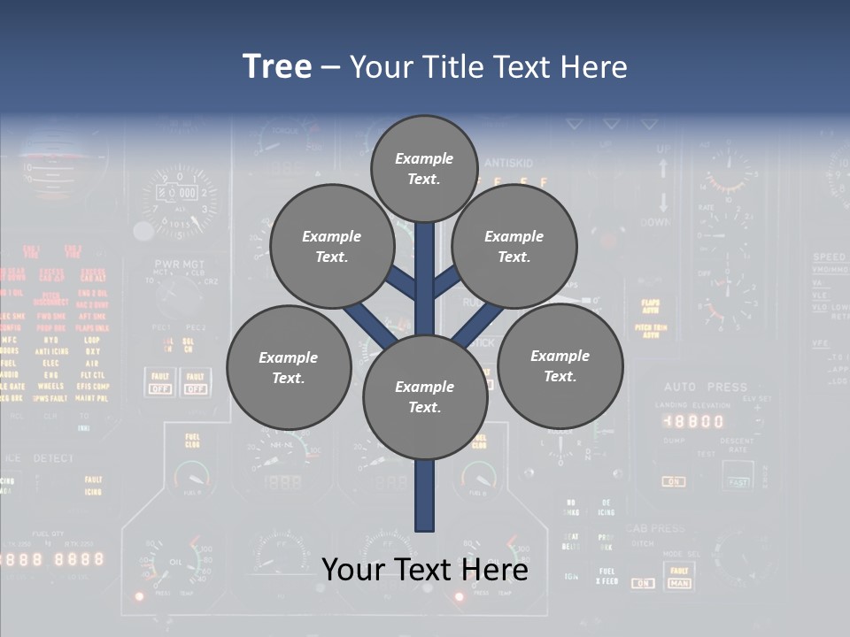 Cockpit Arrival Captain PowerPoint Template